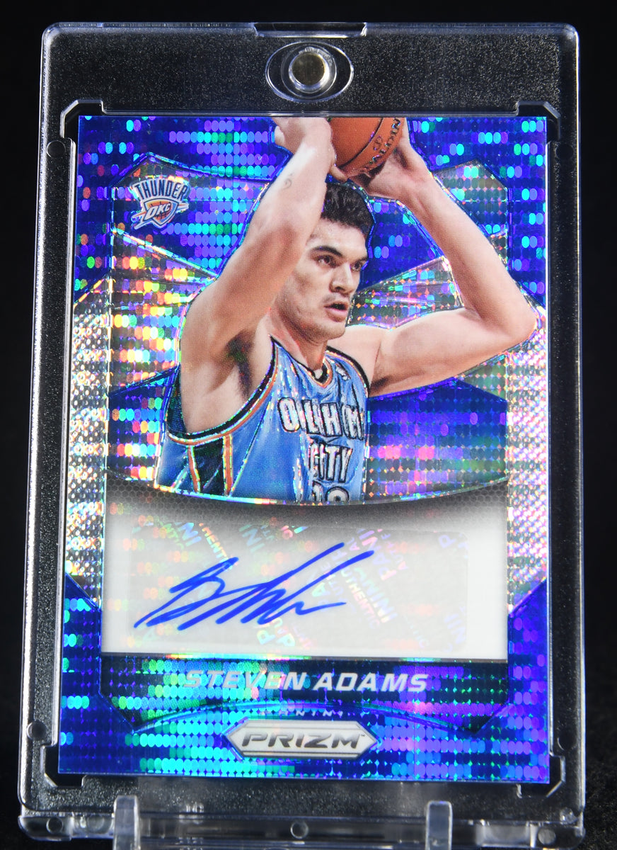 Steven Adams 2014-15 Panini Prizm Autographs Prizms Blue Pulsar