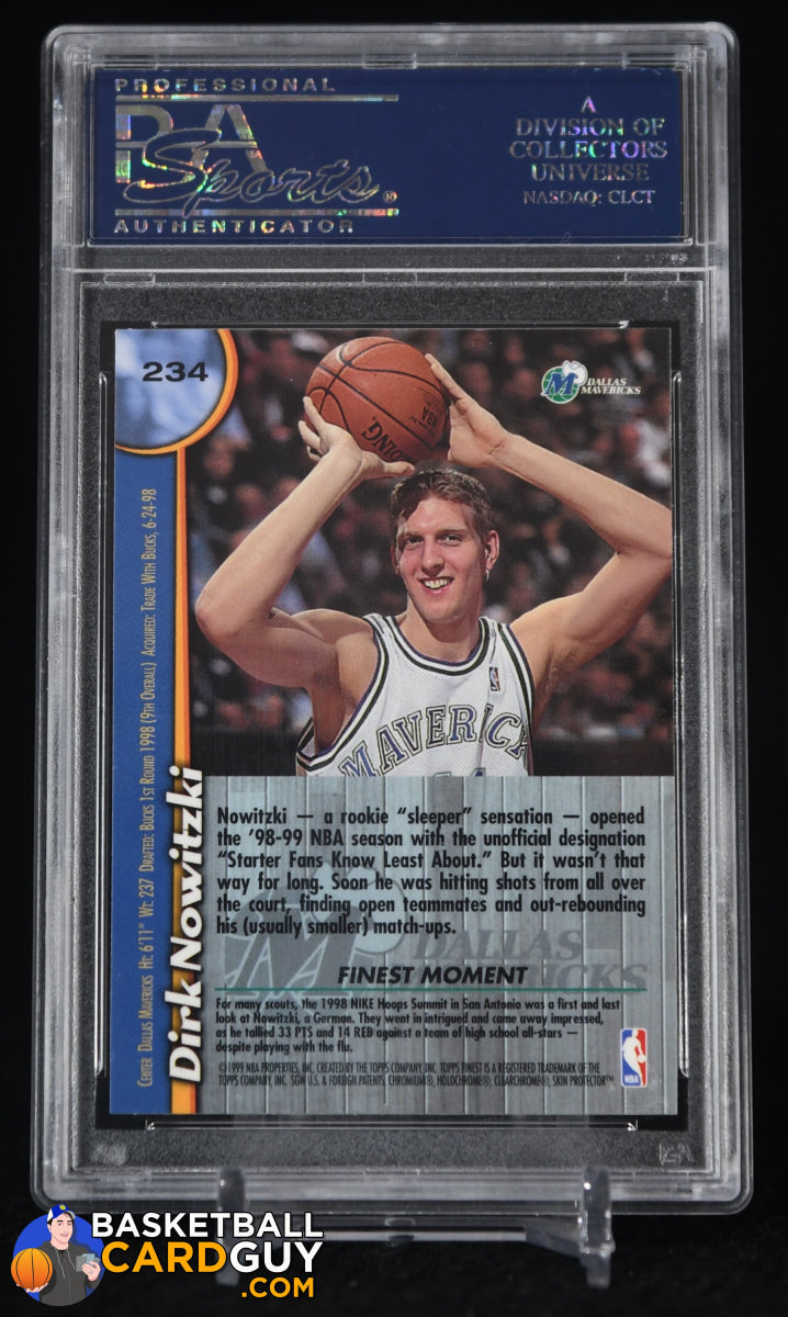 Dirk Nowitzki 1998-99 Finest #234 RC Autograph PSA – Basketball