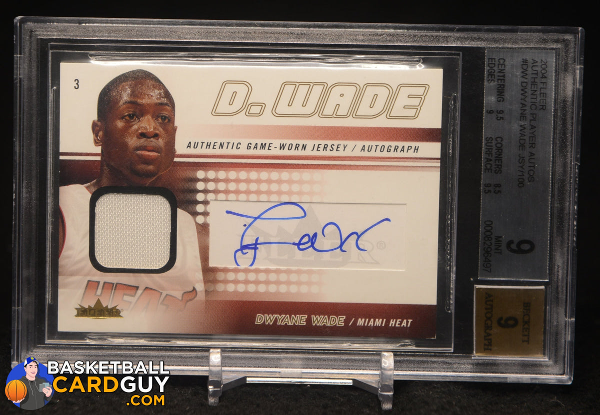 Dwyane Wade 2004 Fleer Authentic Player Autographs #DW1 #/100 BGS