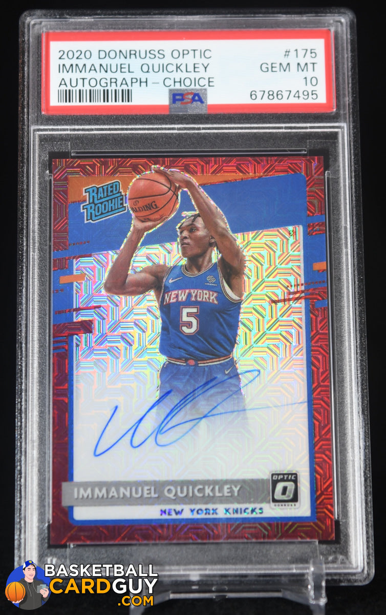 IMMANUEL QUICKLEY ROOKIE CARD PSA 10 PANINI orders HOOPS NEW YORK KNICKS