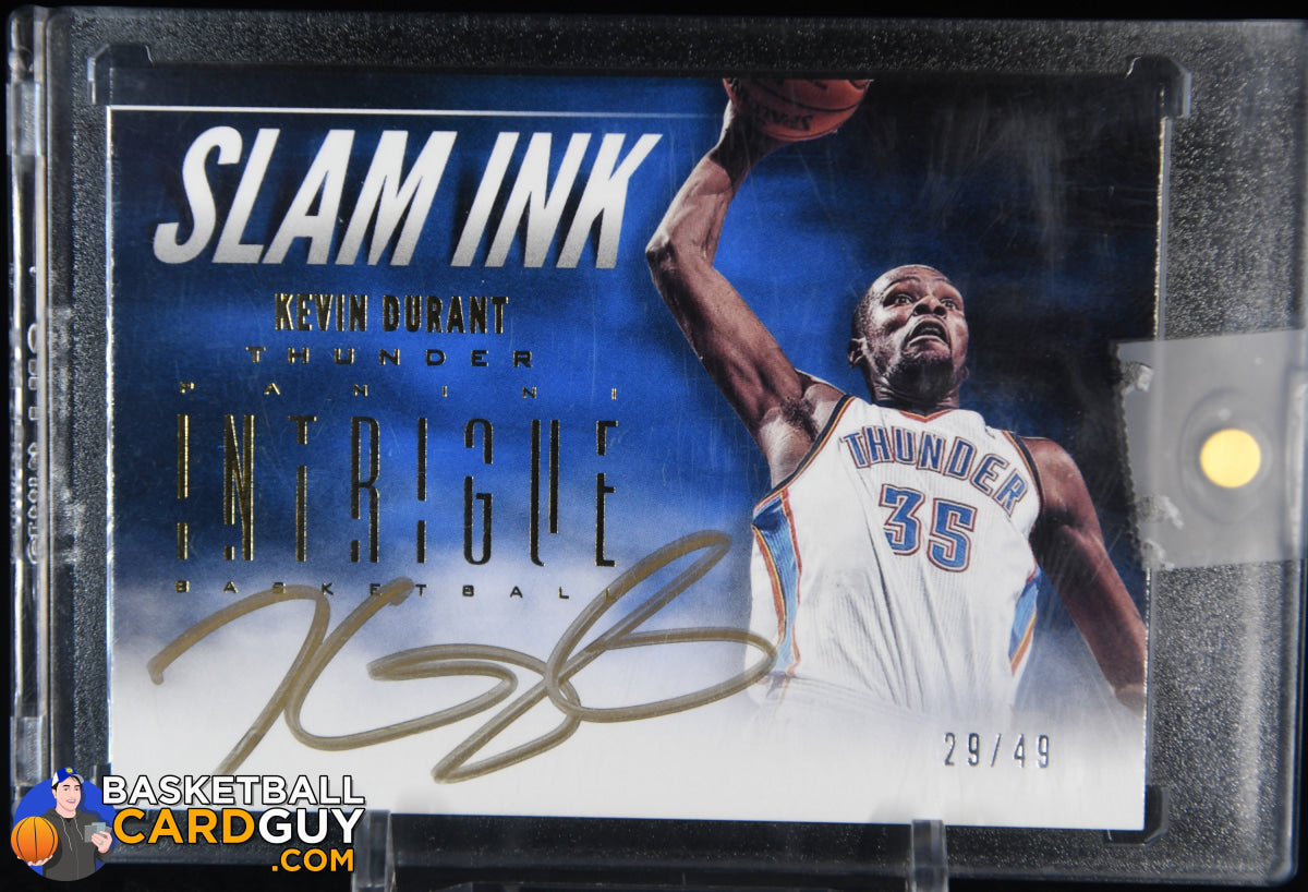 Kevin Durant 2012-13 Panini Intrigue Slam Ink #4 #/49 – Basketball