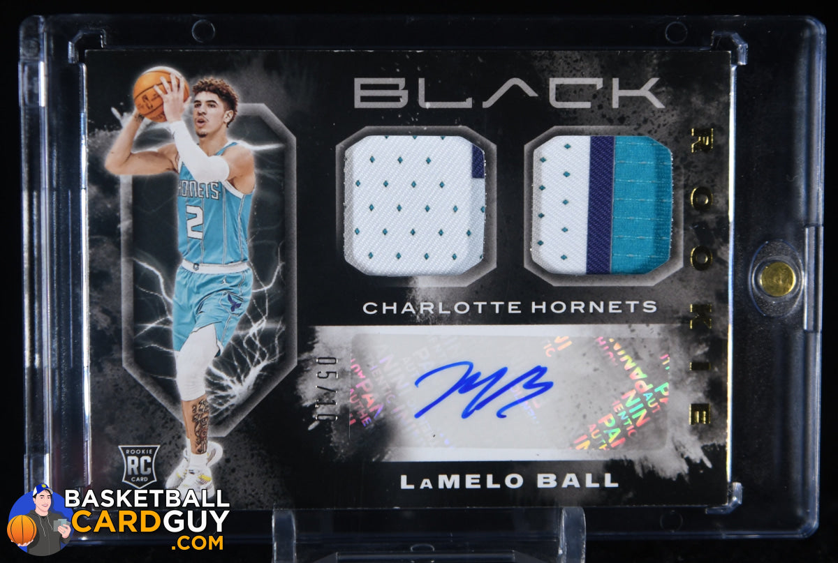LaMelo Ball 2020-21 Panini Black Rookie Memorabilia Autographs RPA