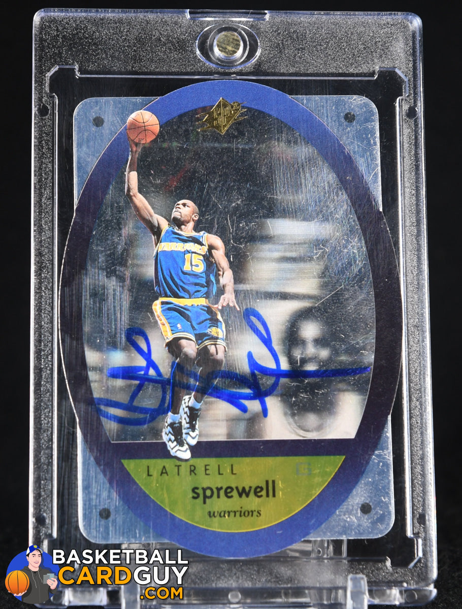 Latrell Sprewell Signed Autographed 1996 SPx #18 – Basketball Card Guy