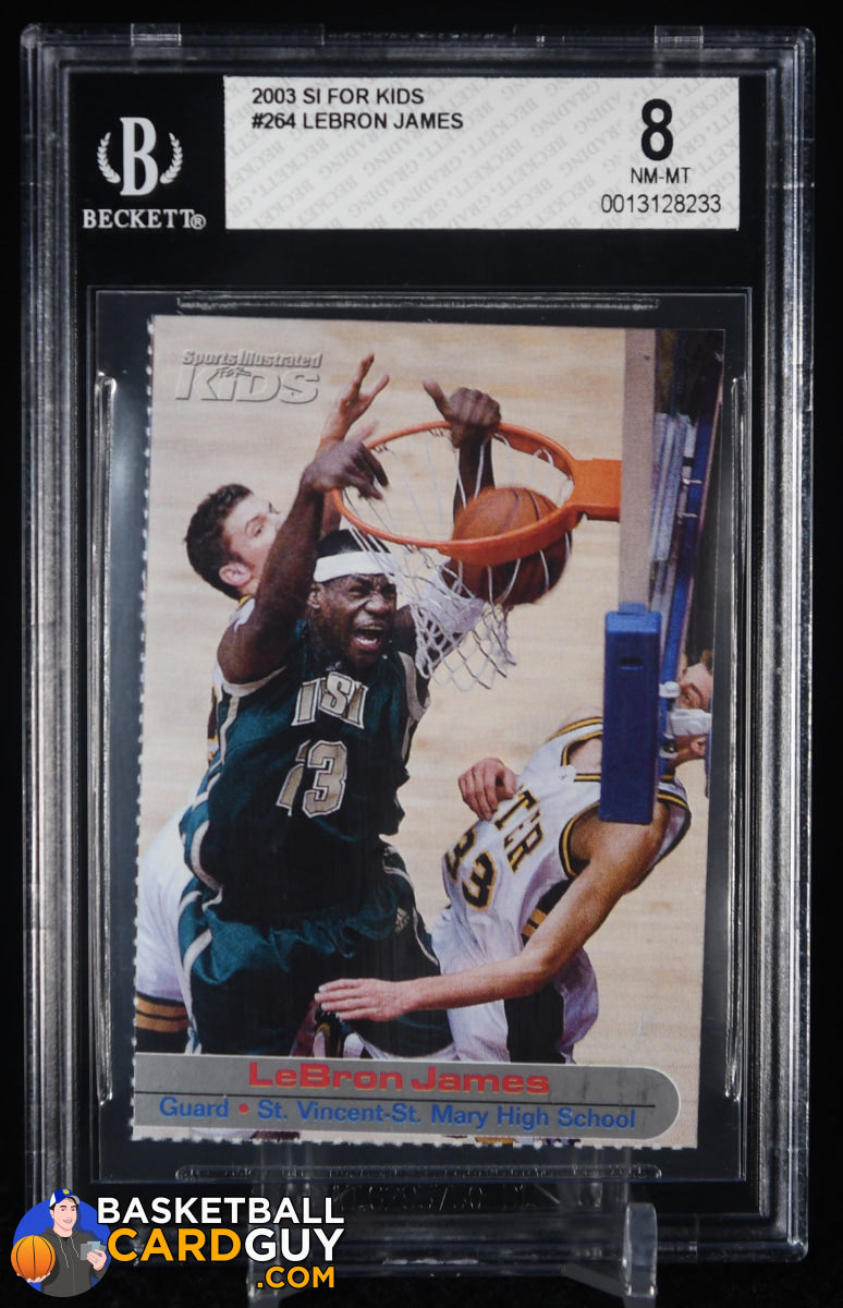 graded lebron james rookie cards LeBron James 2003 Sports Illustrated for Kids #264 – Basketball Card Guy