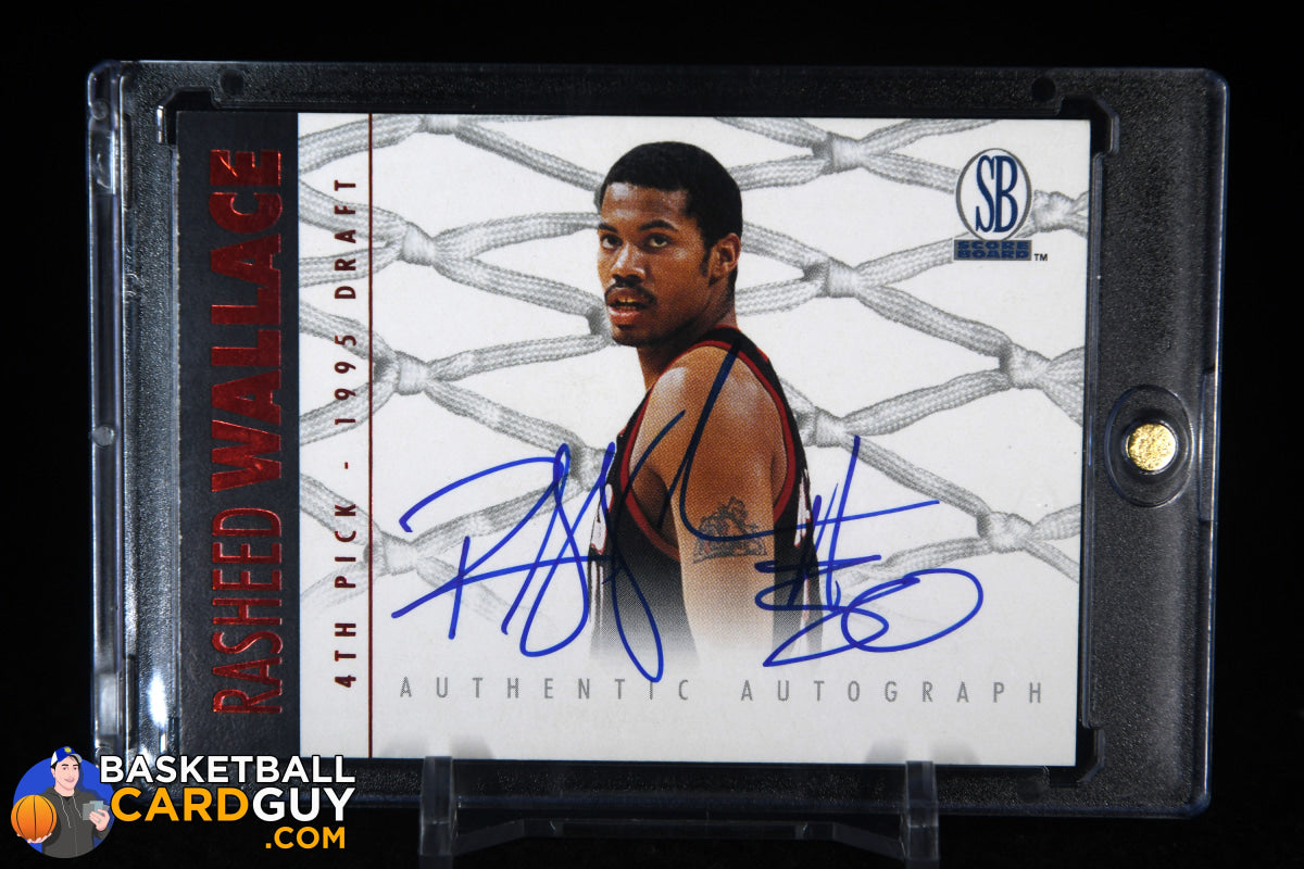 Rasheed Wallace 1997 Score Board Autographed BK Silver Autographs #SS12