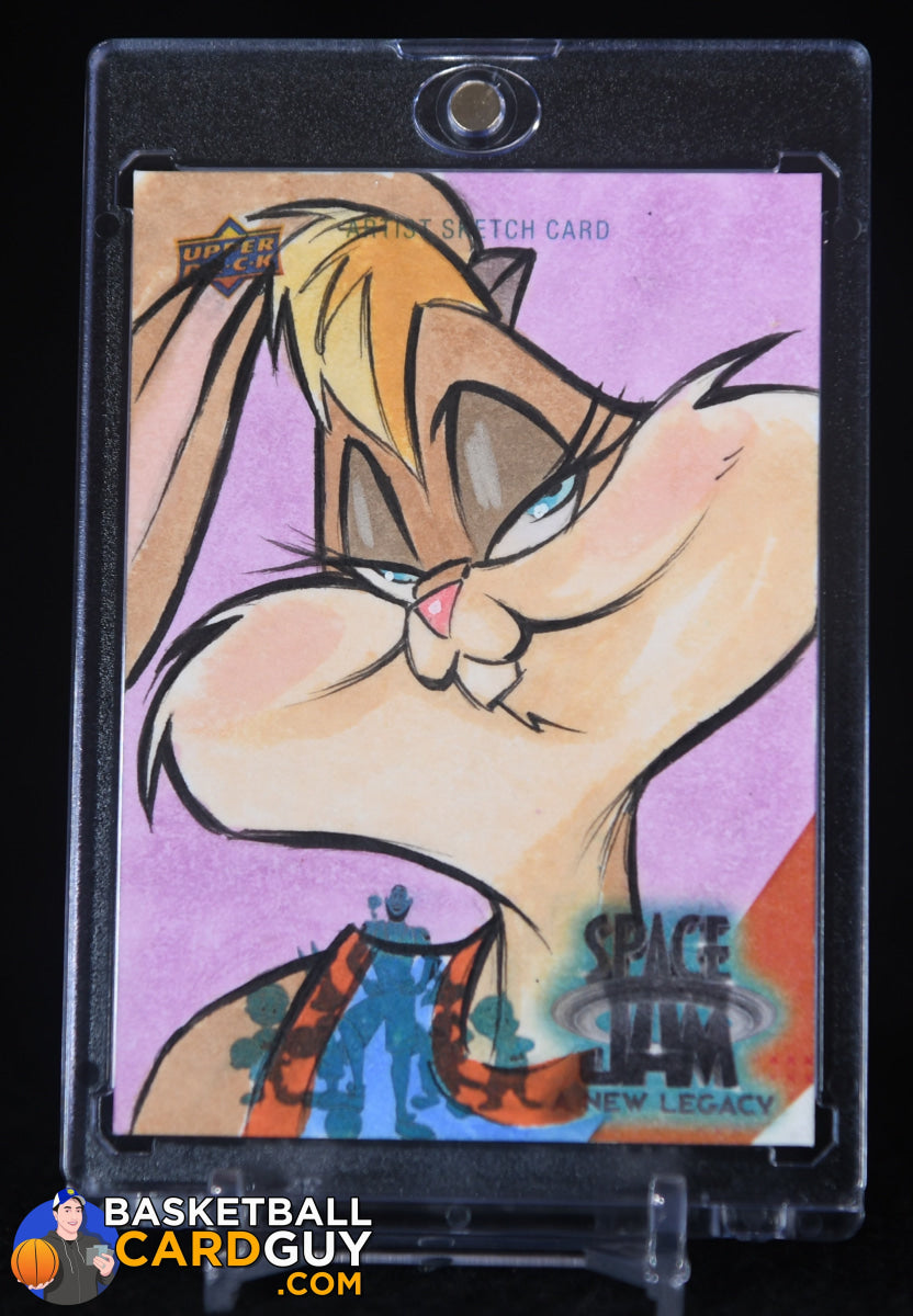 Space Jam Brad Husdon Sketch Card Lola Bunny 1/1 – Basketball Card Guy