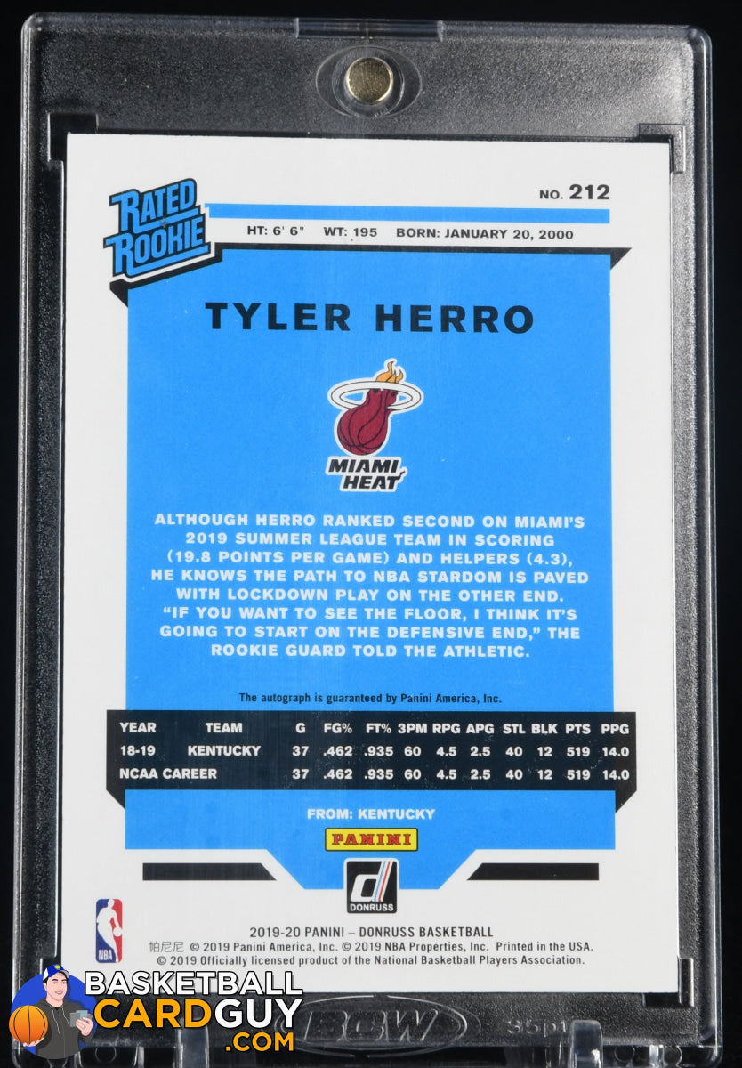 日本販促Tyler Herro 2019-20 Donruss Optic RC Rated Rookie Holo Silver Prizm Miami Heat ルーキーカード Panini NBA その他