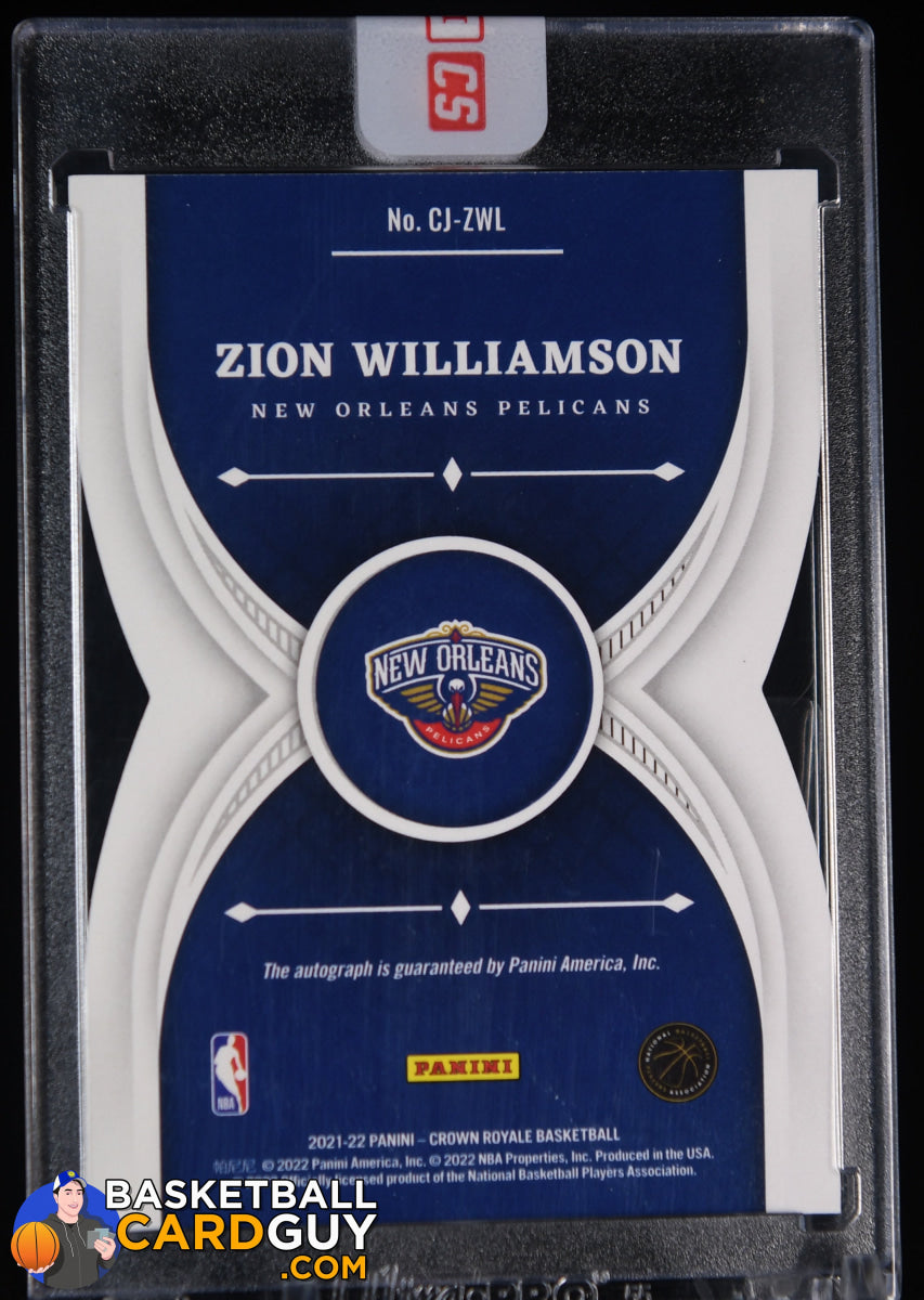 Zion Williamson 2021 22 Crown Royale Crown Jewel Signatures 9 49 Basketball Card Guy 