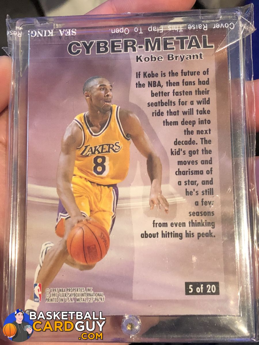 1996-97 Metal Cyber-Metal #5 Kobe Bryant – Basketball Card Guy