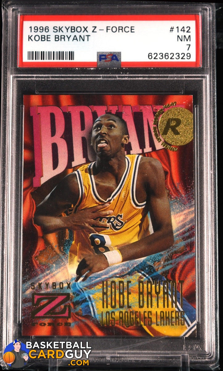 1996-97 Skybox Z- Force #142 Kobe Bryant Lakers RC Rookie PSA