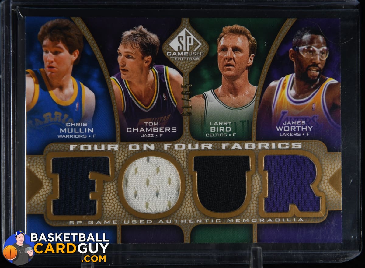 2009-10 SP Game Used 4 on 4 Fabrics 65 #FFFORWRD Horace Grant/James  Worthy/Kevin McHale/Larry Bird/Scottie Pippen/Tom Chambers/Chris  Mullin/Karl
