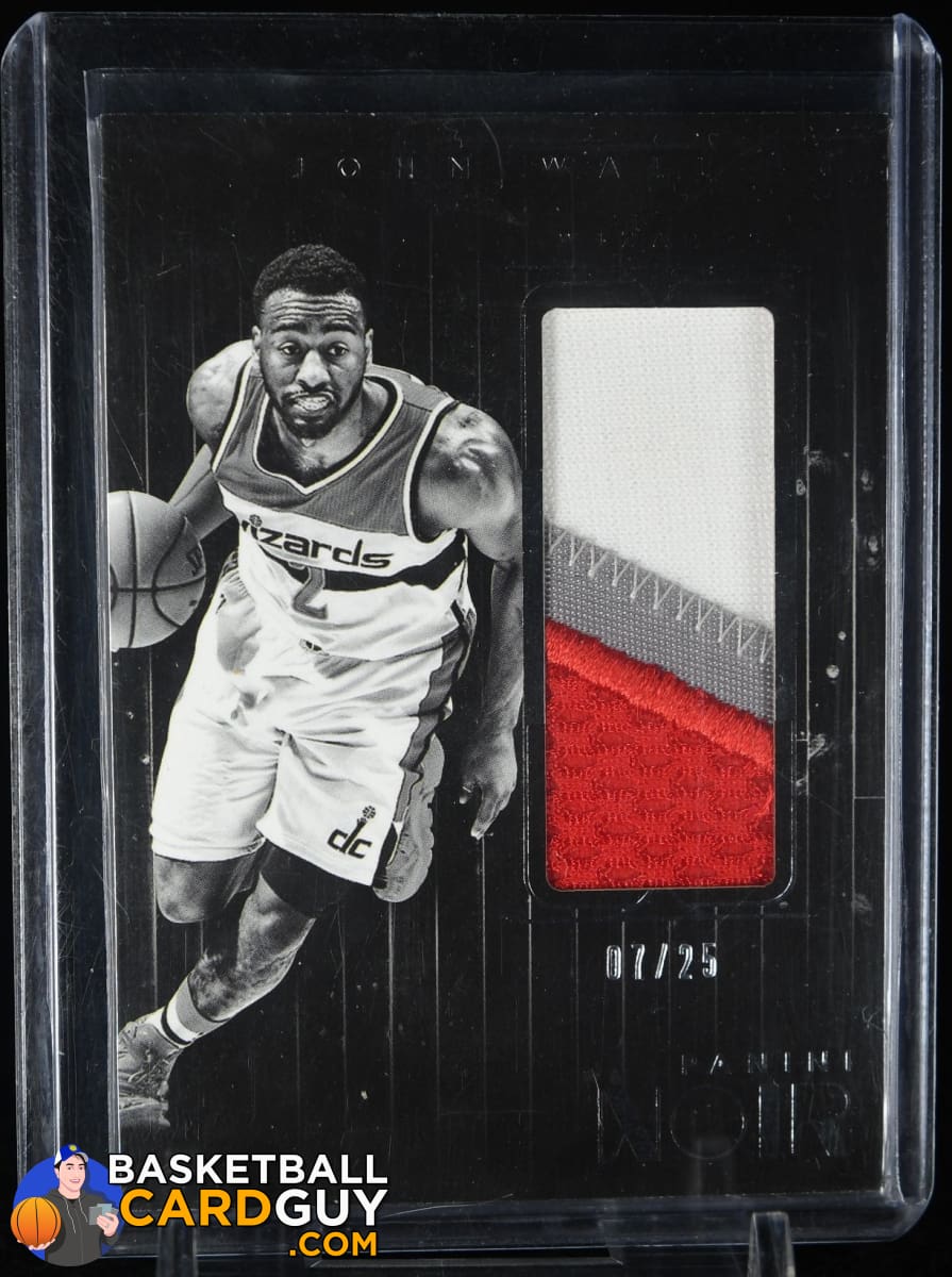 2015-16 Panini Noir Jumbo Materials Prime #43 John Wall #/25