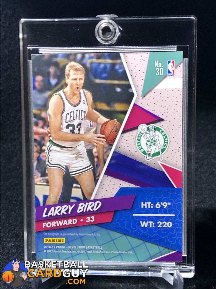 Larry Bird Signed 2016-17 Limited Decade Dominance Materials Prime