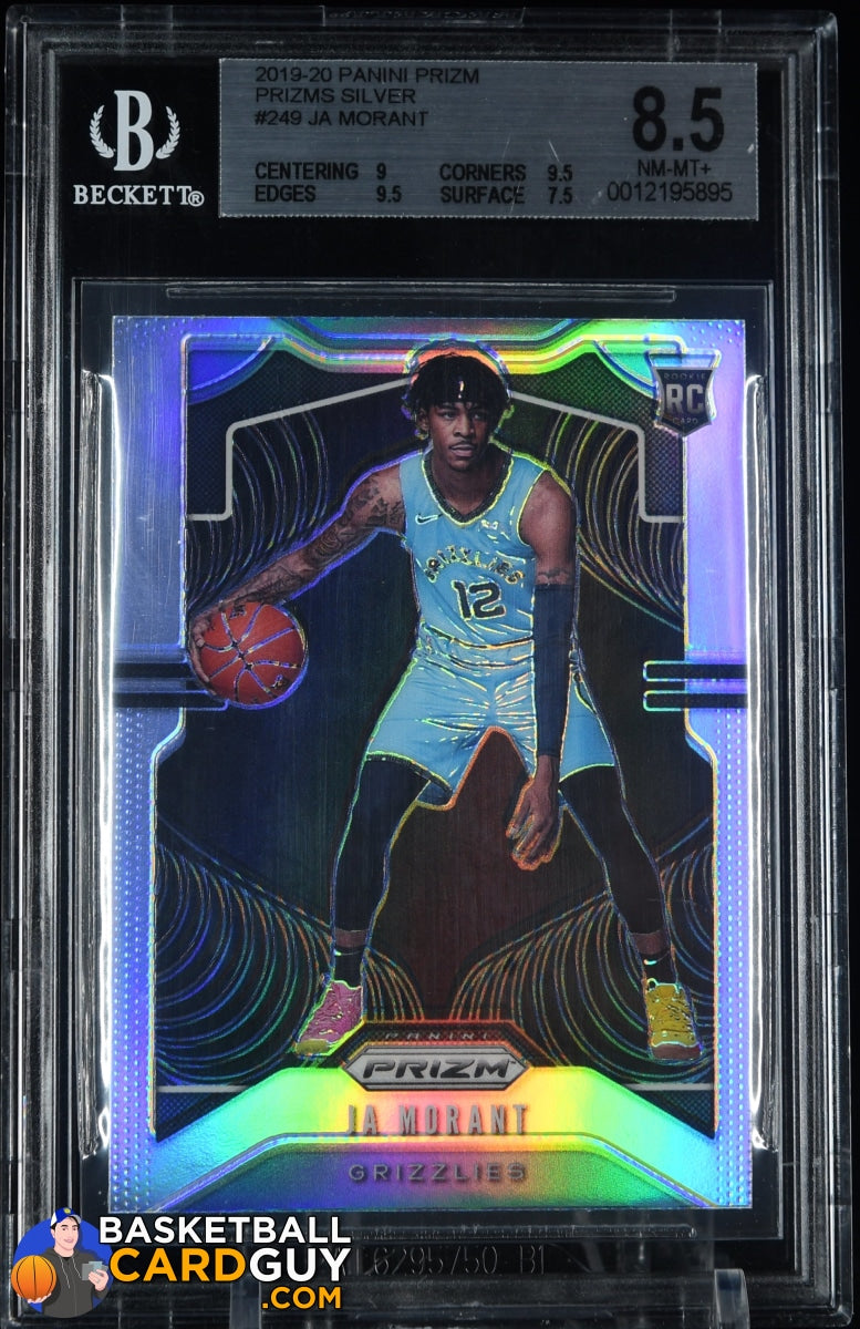 2019-20 Panini Prizm Prizms Silver #249 Ja Morant BGS 8.5