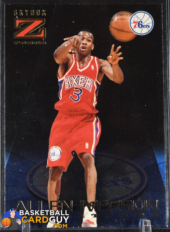 Allen Iverson 1996-97 Z-Force Zensations #10 basketball card, rookie card