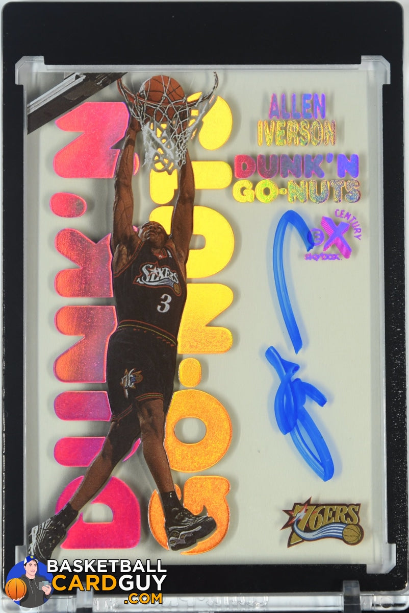 Allen Iverson 1998-99 E-X Century Dunk 'N Go Nuts #5 PSA ITP