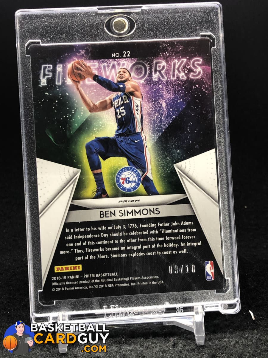 希少【1of1】ben simmons 2020 prizm fireworks - その他