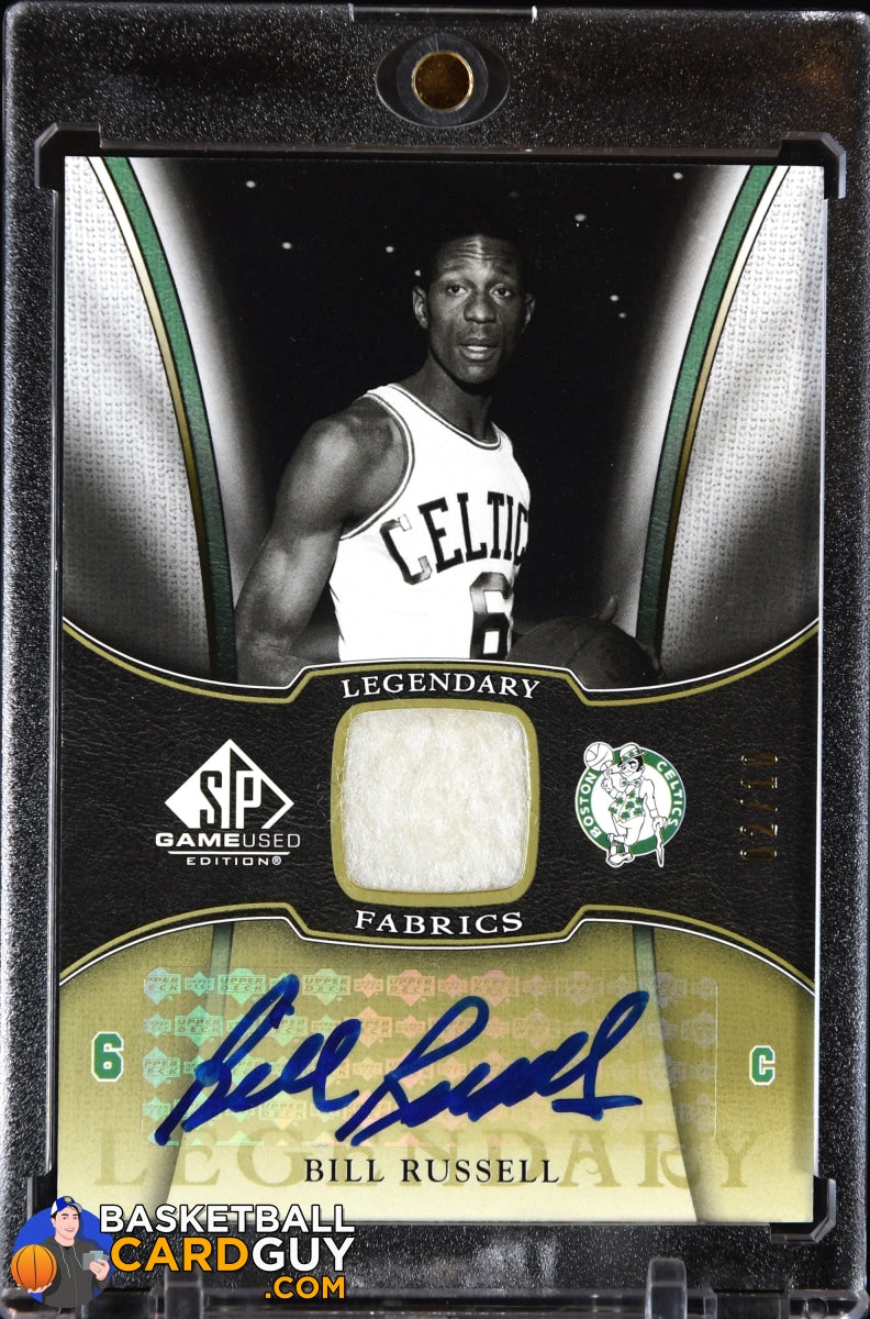 Bill Russell 2006-07 SP Game Used Legendary Fabrics Autographs #BR