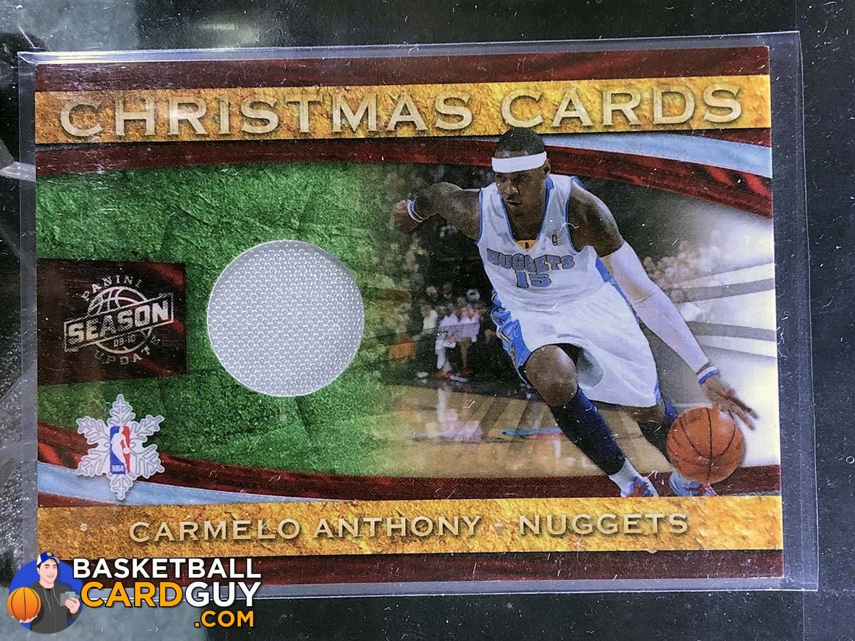 Carmelo Anthony 2009-10 Season Update Christmas Cards Jersey