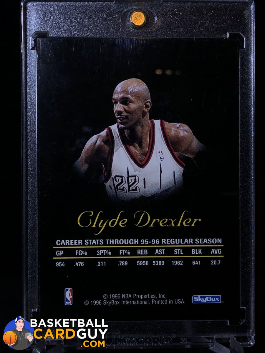 直書きオート】Clyde Drexler 1996-97 SkyBox Autographics-