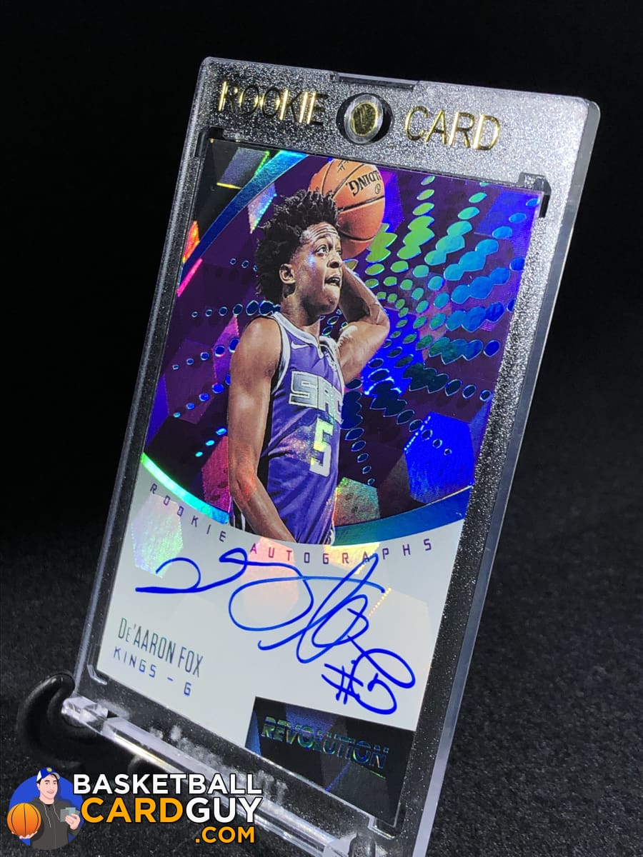 De'Aaron Fox 2017-18 Panini Revolution Rookie Autographs Cubic /50