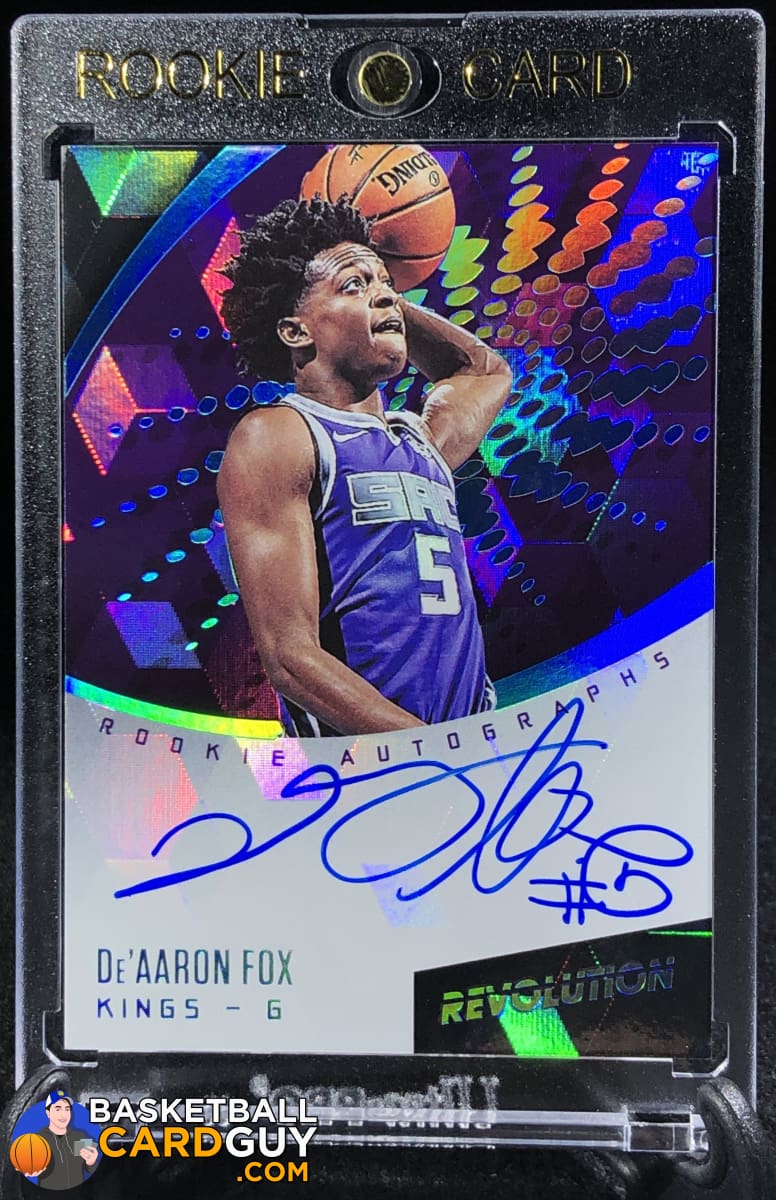 De'Aaron Fox 2017-18 Panini Revolution Rookie Autographs Cubic /50