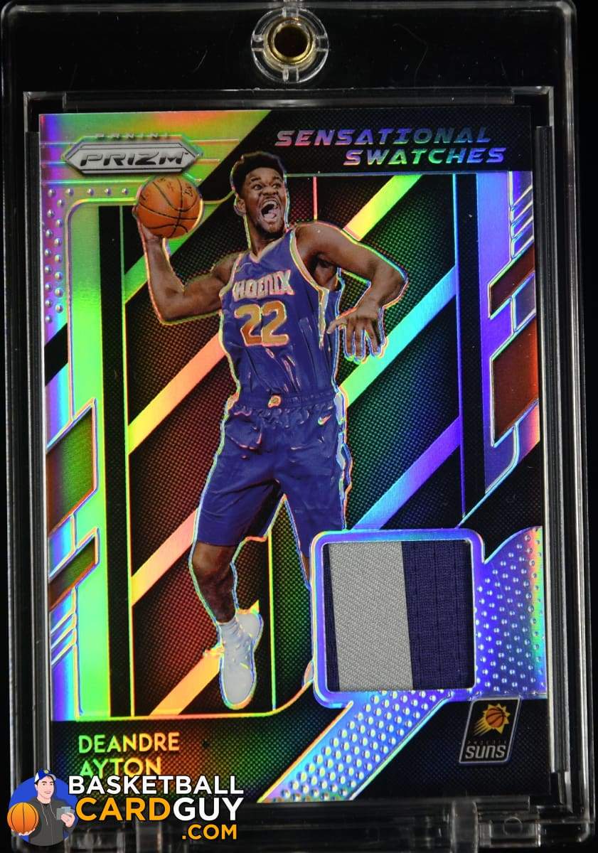 Deandre Ayton 2018-19 Prizm Sensational Swatches Prime Patch Silver RC #/10