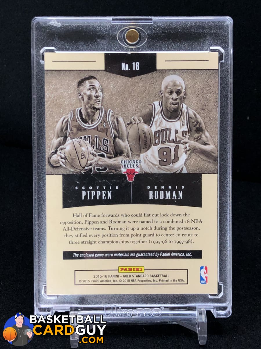 Dennis Rodman/Scottie Pippen 2014-15 Panini Gold Standard Golden