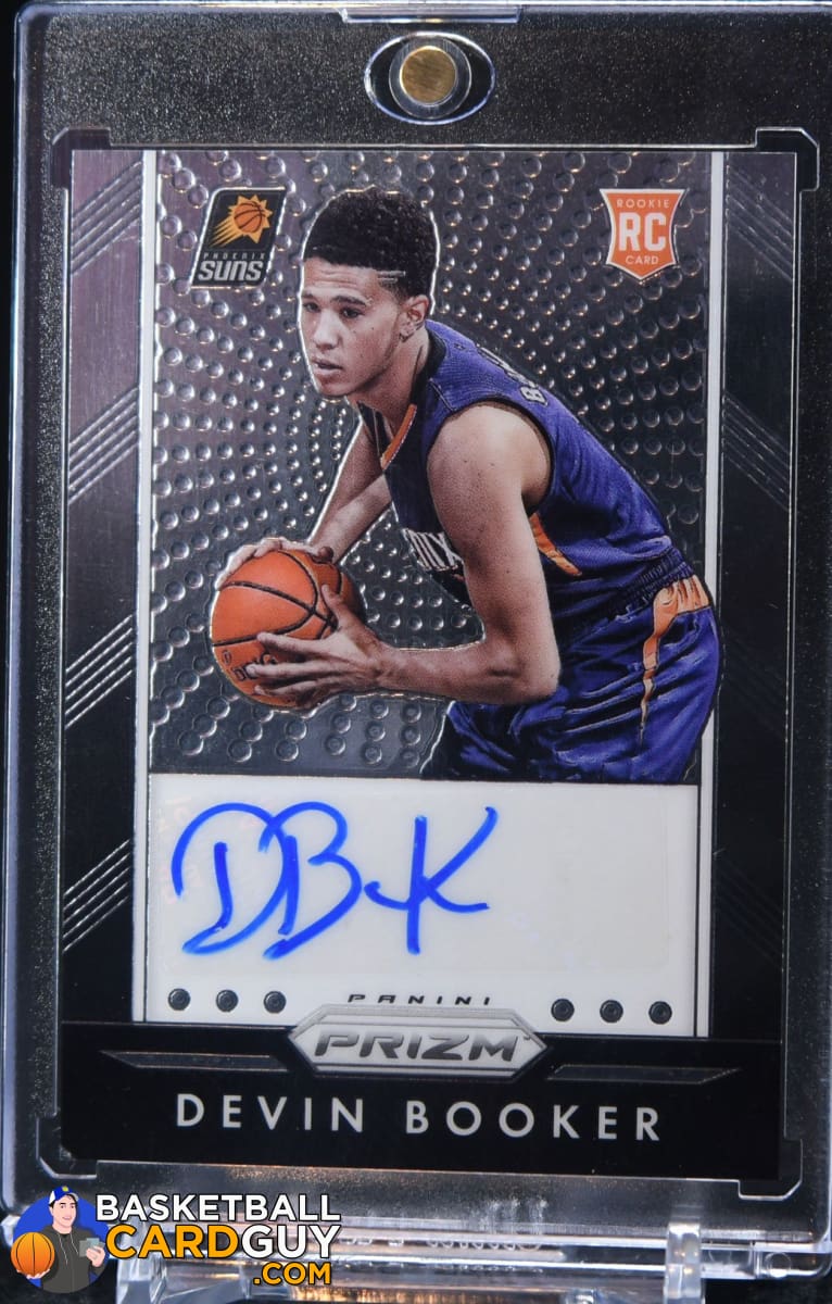 Devin Booker 2015-16 Panini Prizm Autographs #88 RC (Lower Left Corner)