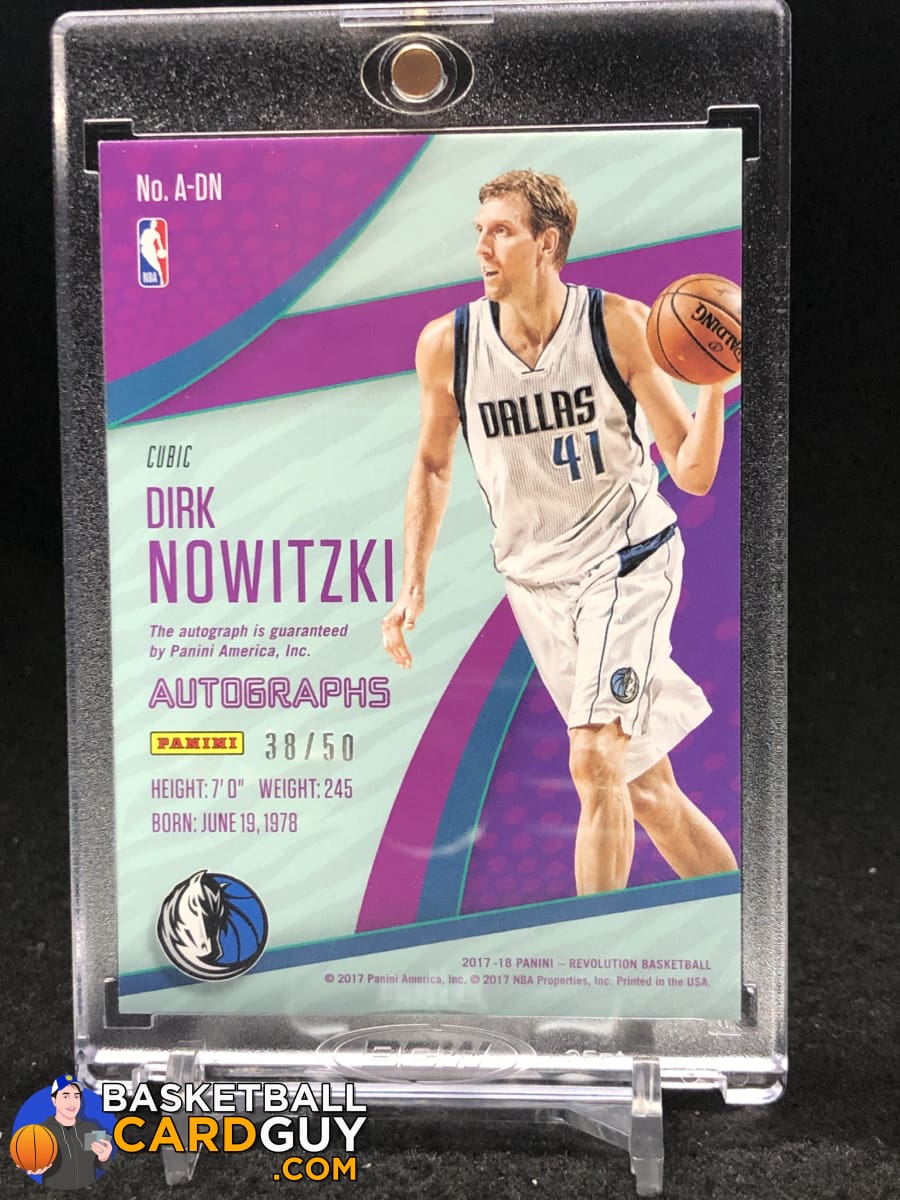 Dirk Nowitzki 2017-18 Panini Revolution Autographs Cubic #38/50 ...