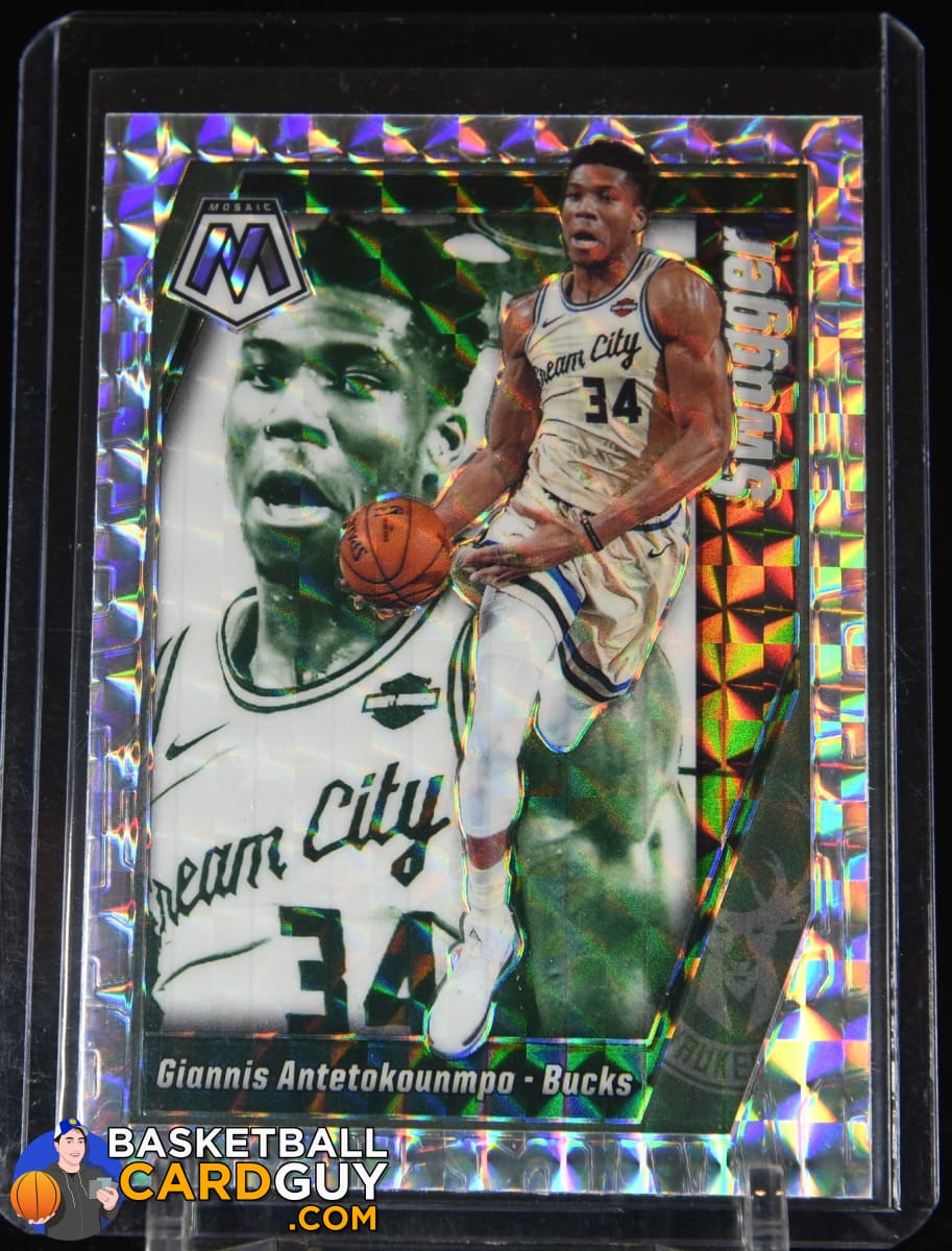 Giannis Antetokounmpo 2019-20 Panini Mosaic Swagger #9 – Basketball Card Guy