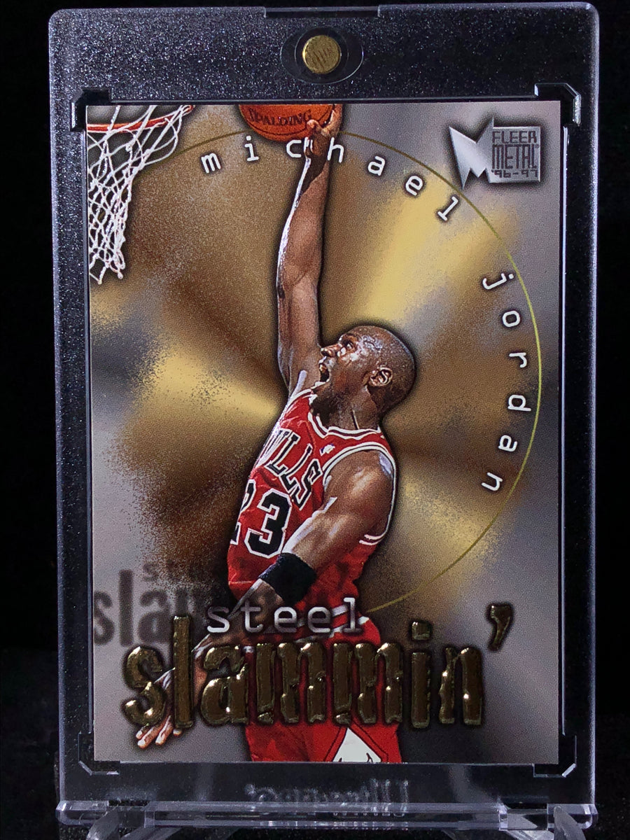 Basketball Cards - 1996-97 Metal Steel Slammin' #6 Michael Jordan