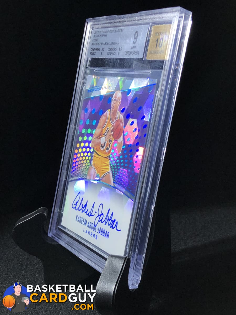 Kareem Abdul-Jabbar 2017-18 Panini Revolution Autographs Cubic /50 BGS 9  AUTO 10