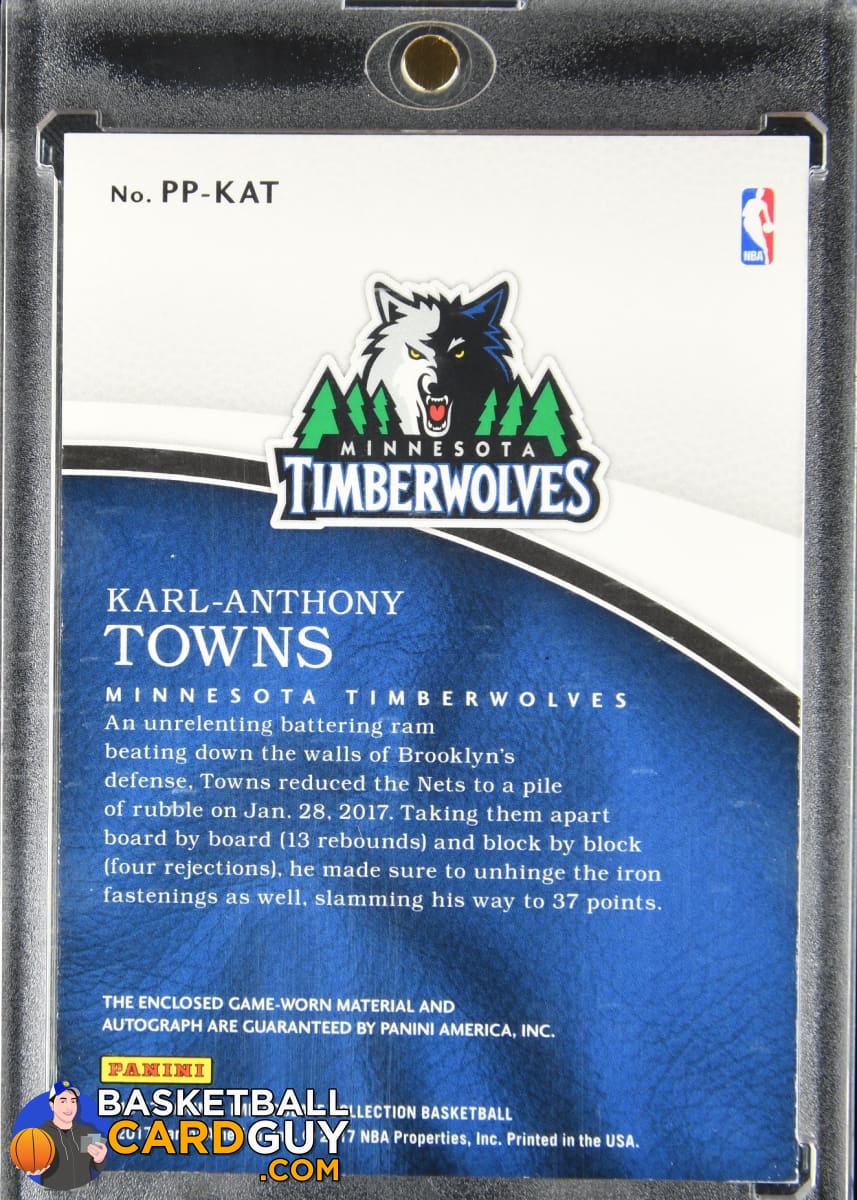 Karl-Anthony Towns 2016-17 Immaculate Collection Premium Patch Autographs  #/35