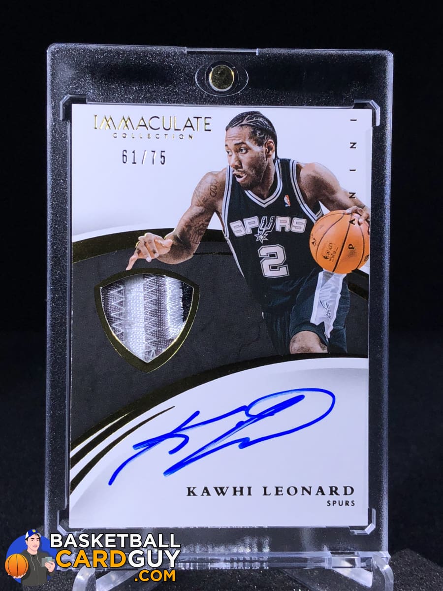 Kawhi leonard hot sale autograph