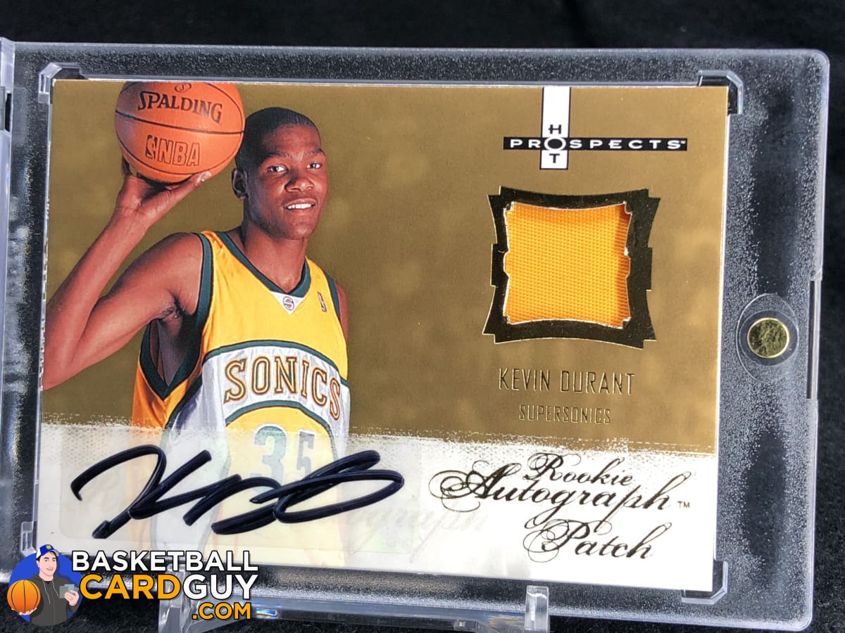 Kevin Durant 2007-08 Fleer Hot Prospects #123 Rookie Patch Auto 