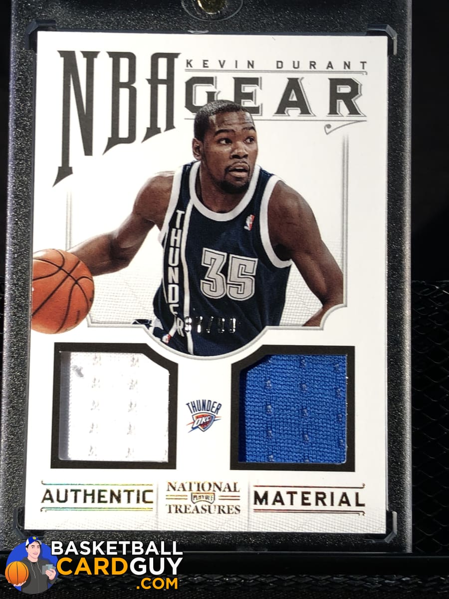 Kevin Durant 2012-13 Panini National Treasures NBA Gear Dual #/99