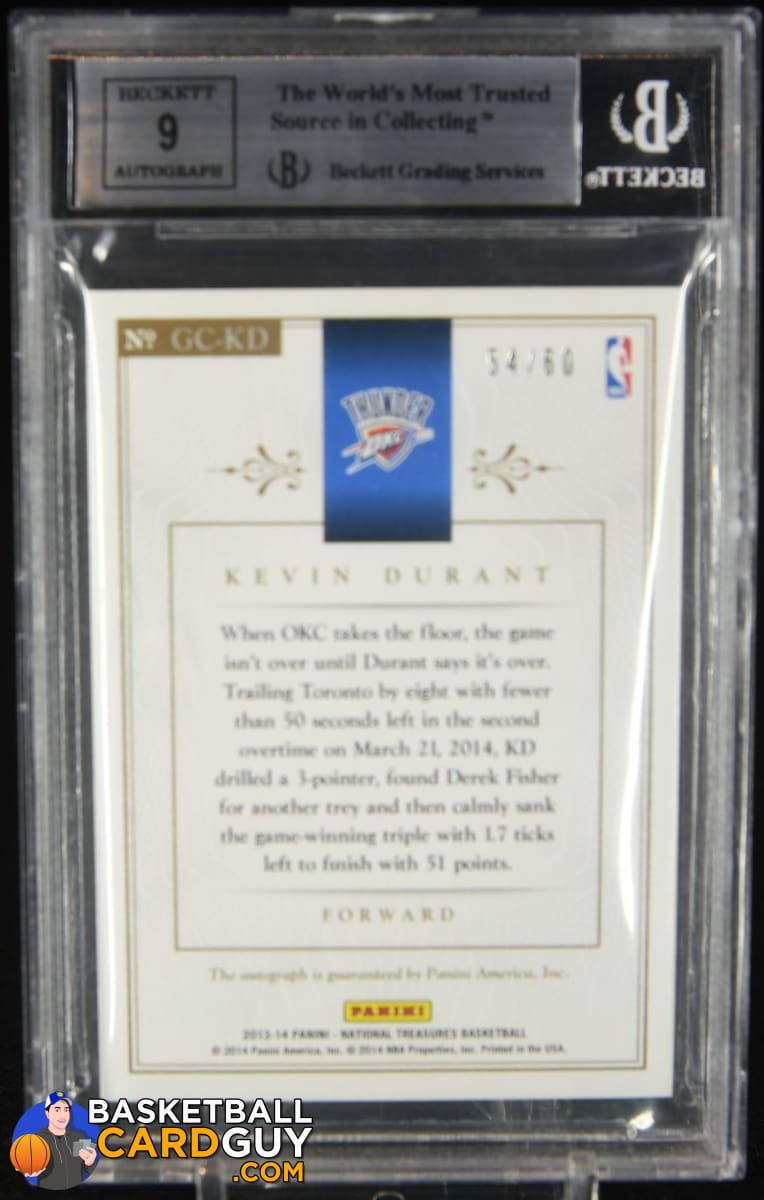 2013National treasures Kevin Durant bgs9