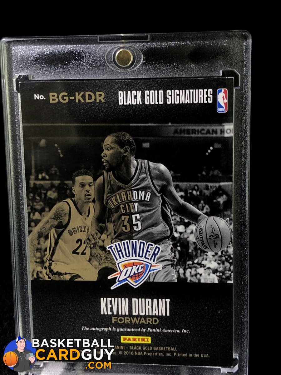 Kevin Durant 2015-16 Panini Black Gold Signatures #/60