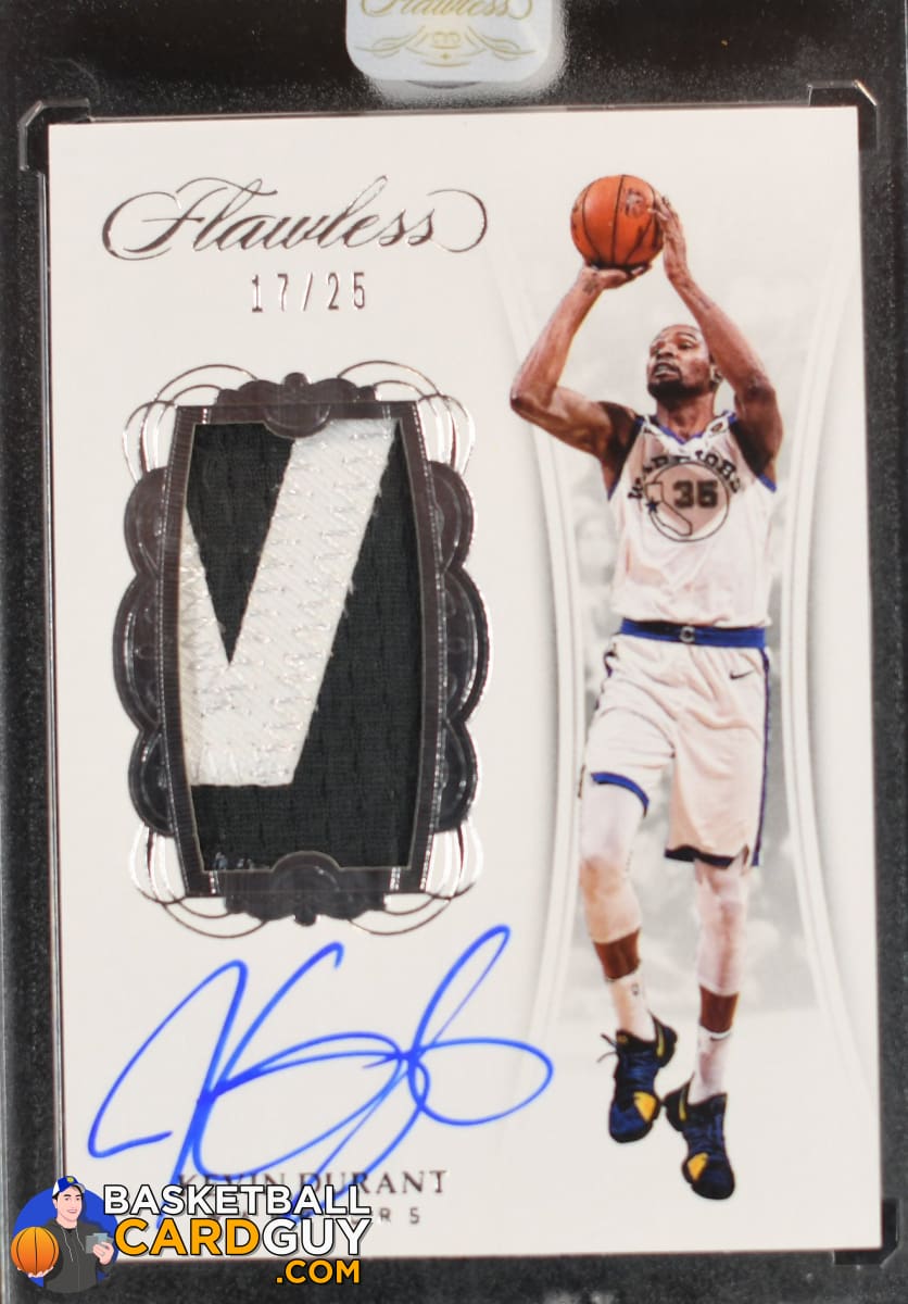 Kevin Durant 2017-18 Panini Flawless Vertical Patch Autographs #/25