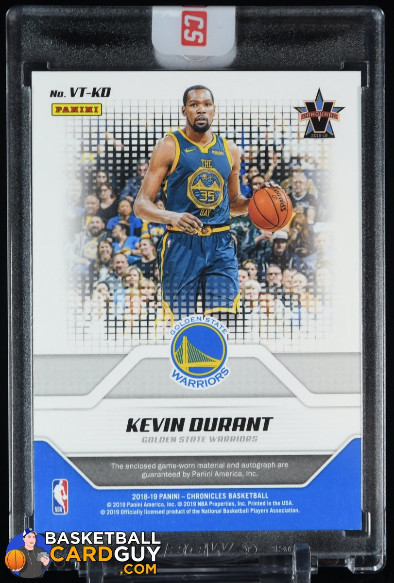 Kevin Durant 2018-19 Panini Chronicles Vanguard V-Team Signature Swatches  Prime Patch #/10