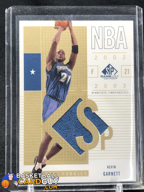 Kevin Garnett 2002-03 SP Game Used #56 SP JSY - Basketball Cards