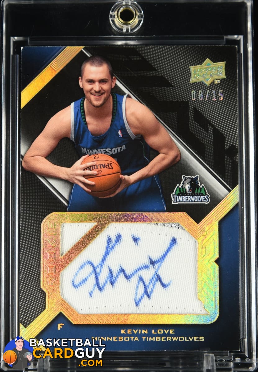 Kevin Love 2008-09 UD Black Rookie Signed Jersey Pieces Gold PATCH #SJ – Basketball  Card Guy