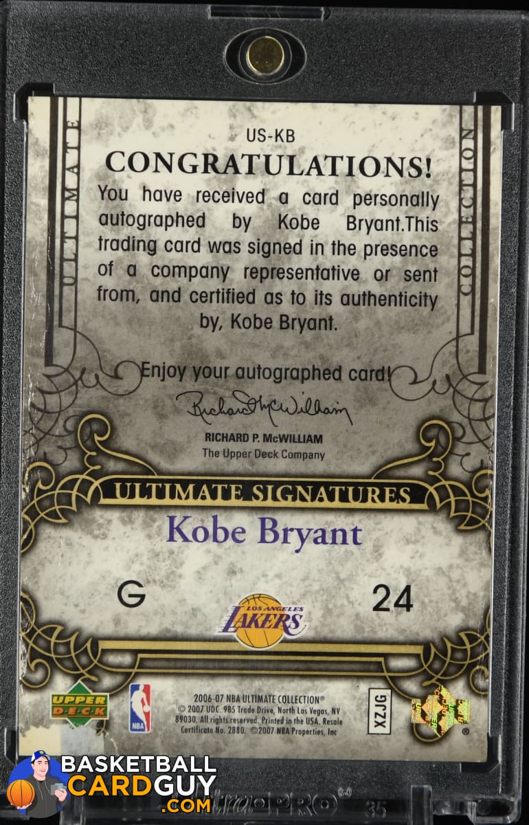Kobe Bryant 2006-07 Ultimate Collection Signatures #USKB (Surface 