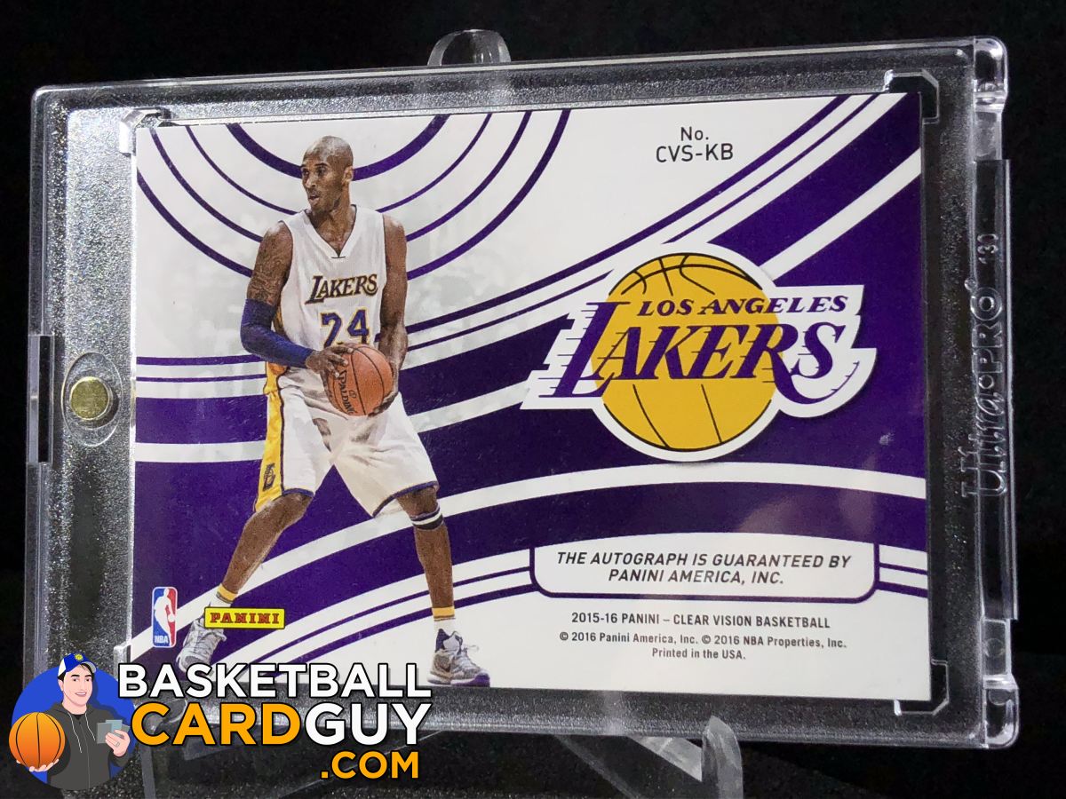 Kobe Bryant 2015-16 Panini Clear Vision Clear Vision Signatures