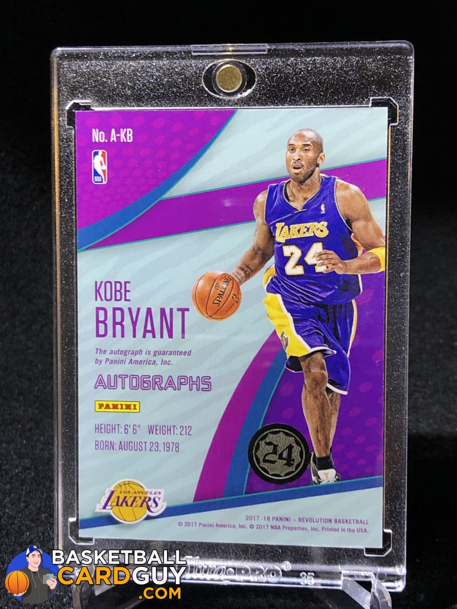 Kobe Bryant 2017 18 Panini Revolution Autographs Basketball Card Guy 