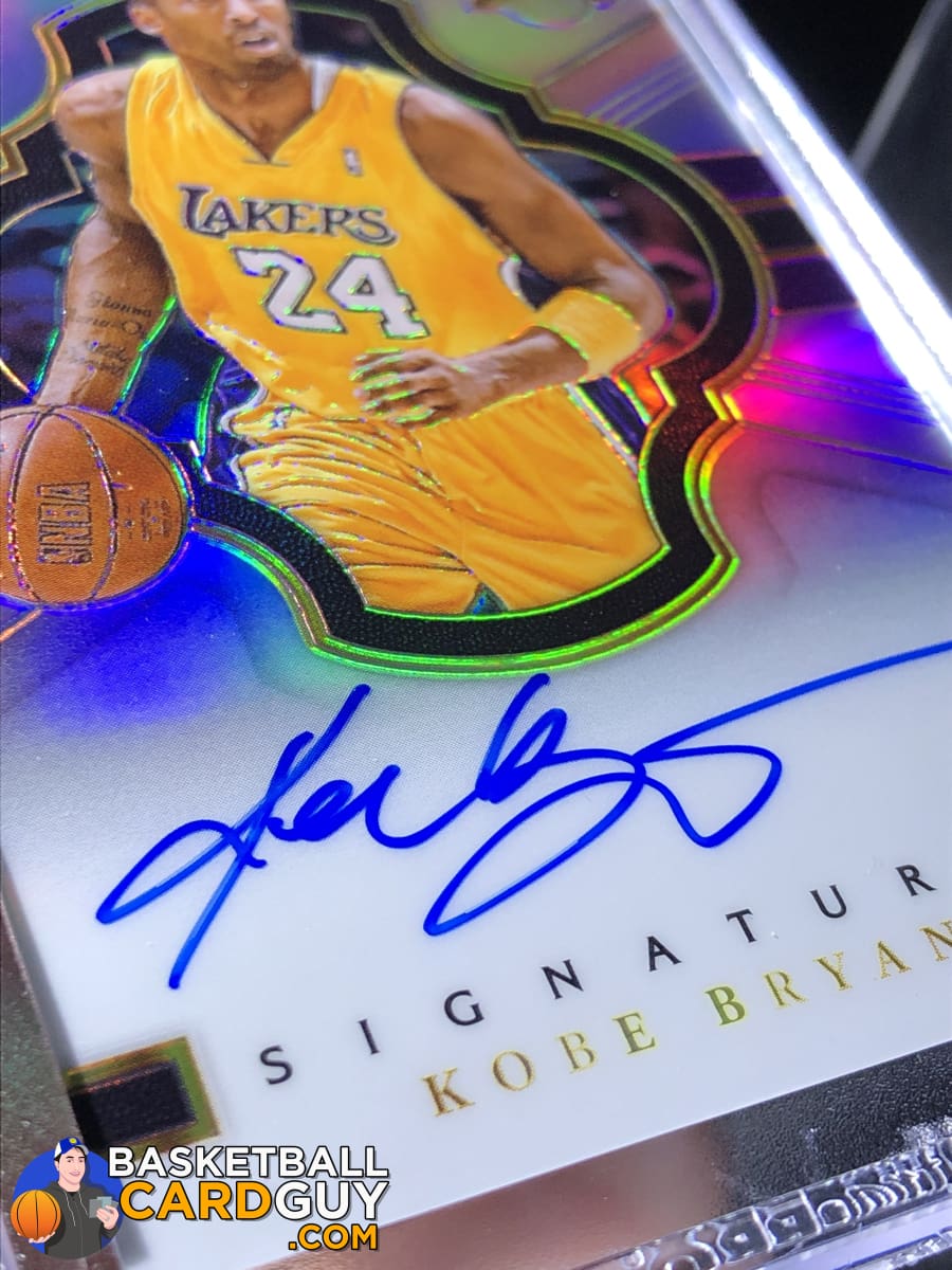 Kobe Bryant 2017-18 Select Signatures On Card Autograph Refractor