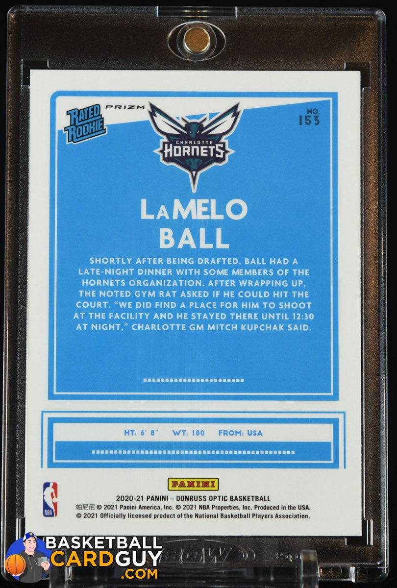 LaMelo Ball 2020-21 Donruss Optic Holo #153 RR RC – Basketball Card Guy