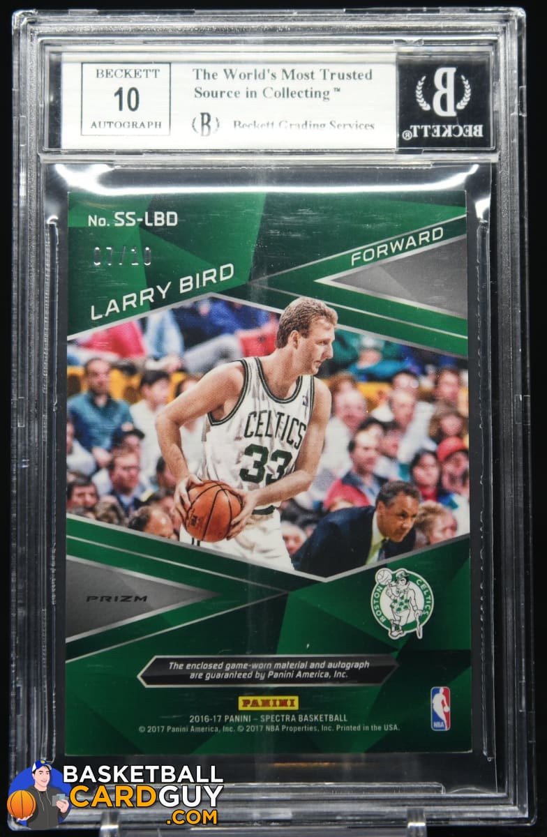 Larry Bird Card 2016-17 Panini Contenders Draft Picks Season Ticket #3 –