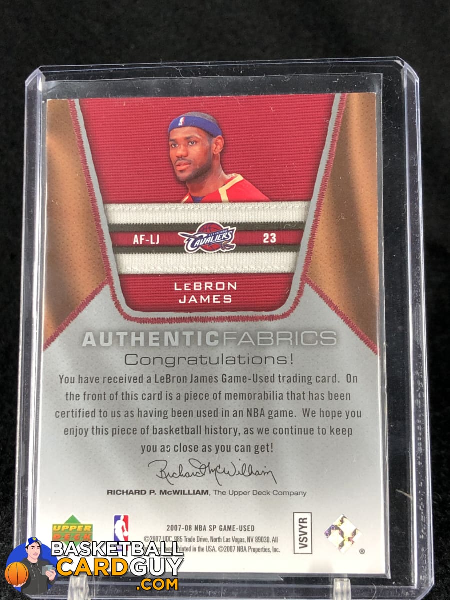 LeBron James 2007-08 SP Game Used Authentic Fabrics #AFLJ